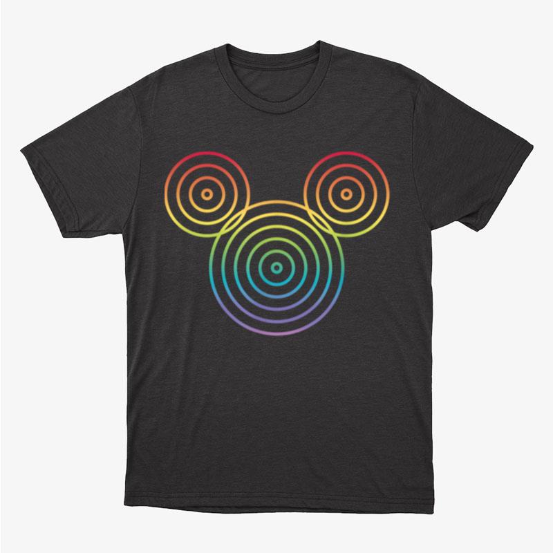 Disney Mickey & Friends Mickey Rainbow Pride Circles Logo Shirts For Women Men